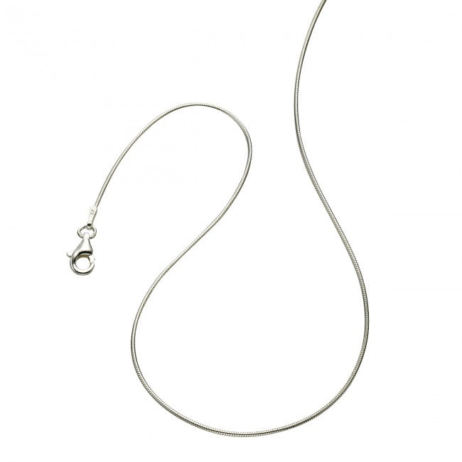 Schlangenkette 1,0mm aus 925/- Sterling Silber